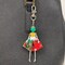 Wrapables Hanging Fashionista Doll Keychain, Crystal Rhinestone Keyring Bag Charm, Christmas Charm